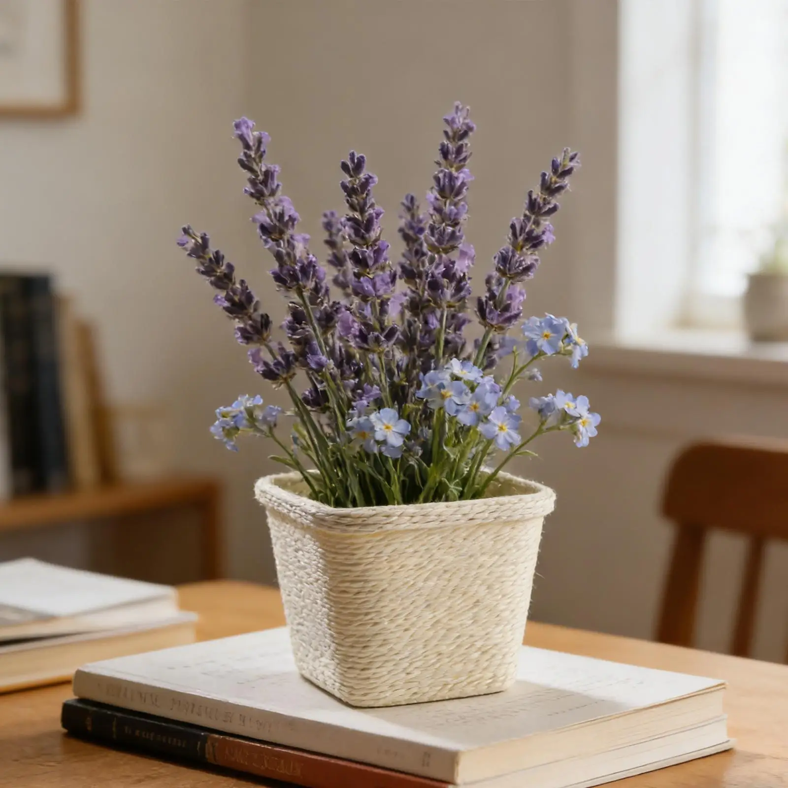 Woven Flower Basket Flower Pot Cover Rustic with PP Liner Flowerpot Basket Plant Container for Farmhouse Courtyard Office