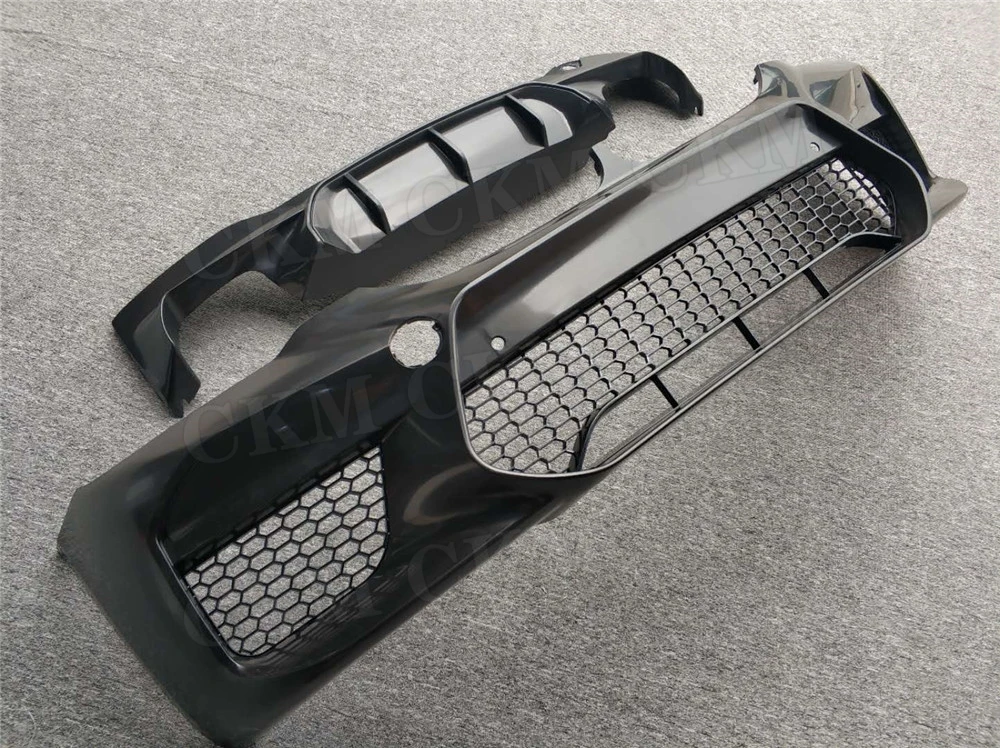 

PP Black Front Bumper Rear Lip Diffuser for BMW 5 Series G30 G31 G38 2017 2018 Change to F90 M5 Style Bumper Car Accessories