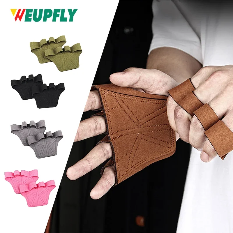 

1Pair Pads Lifting Grips Weight Lifting Training Gloves Palm Protection Women Men Fitness Sports Gymnastics Grips Pull Ups