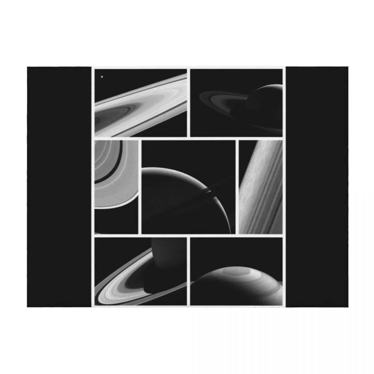 

Saturn Cassini Collage Throw Blanket Luxury St Stuffeds Furrys Hairys Blankets