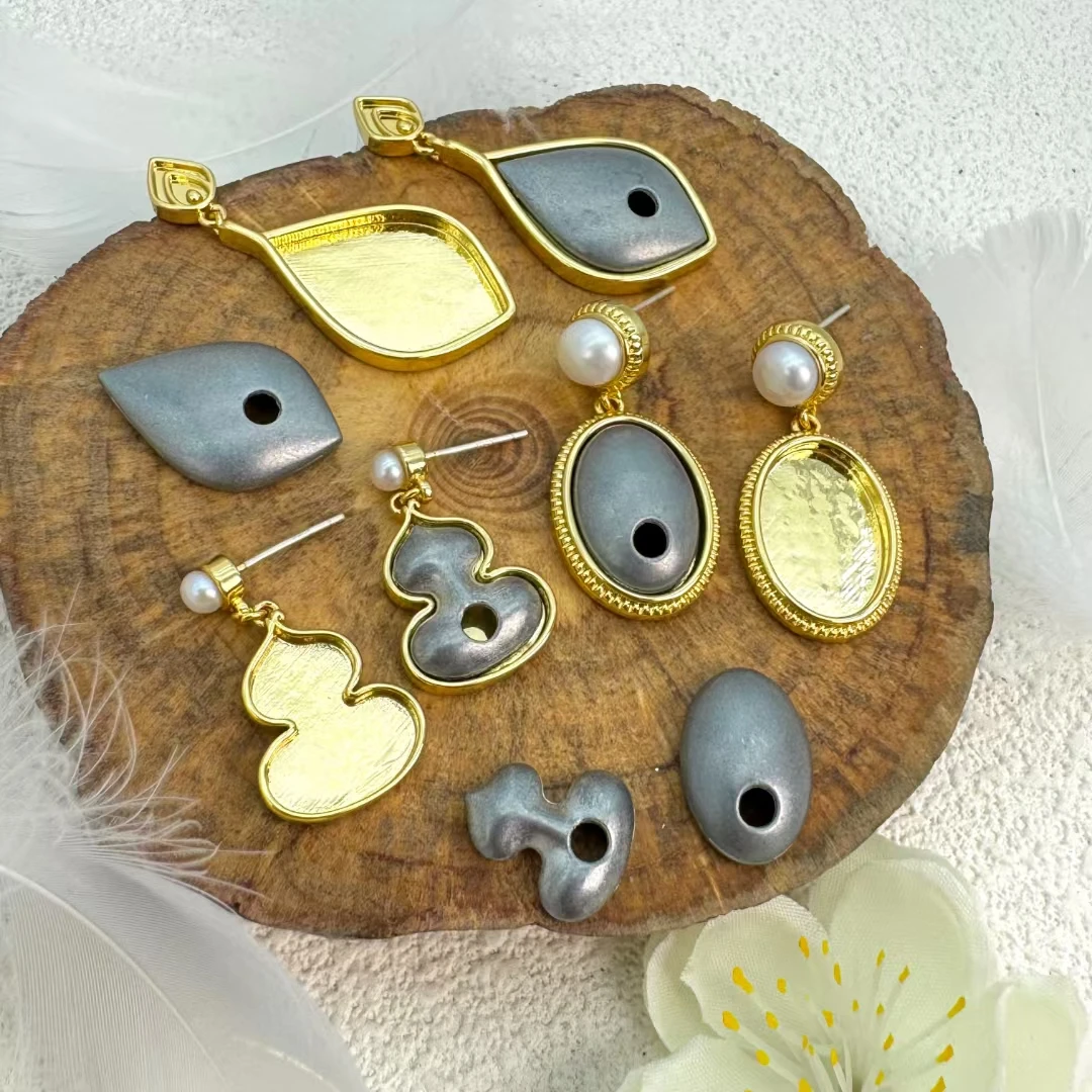 

Основа для серег DIY из серебра 925 пробы, с пресноводным жемчугом и шелковой нитью, для создания модных украшений, аксессуары, детали для серег