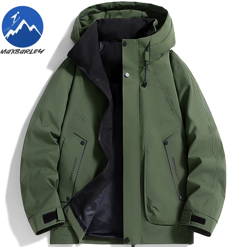 

New Men Jacket Waterproof Riding Comfort Motorcycle Coats 2026 Spring Autumn Solid Color Hooded Breathable Mens Clothing