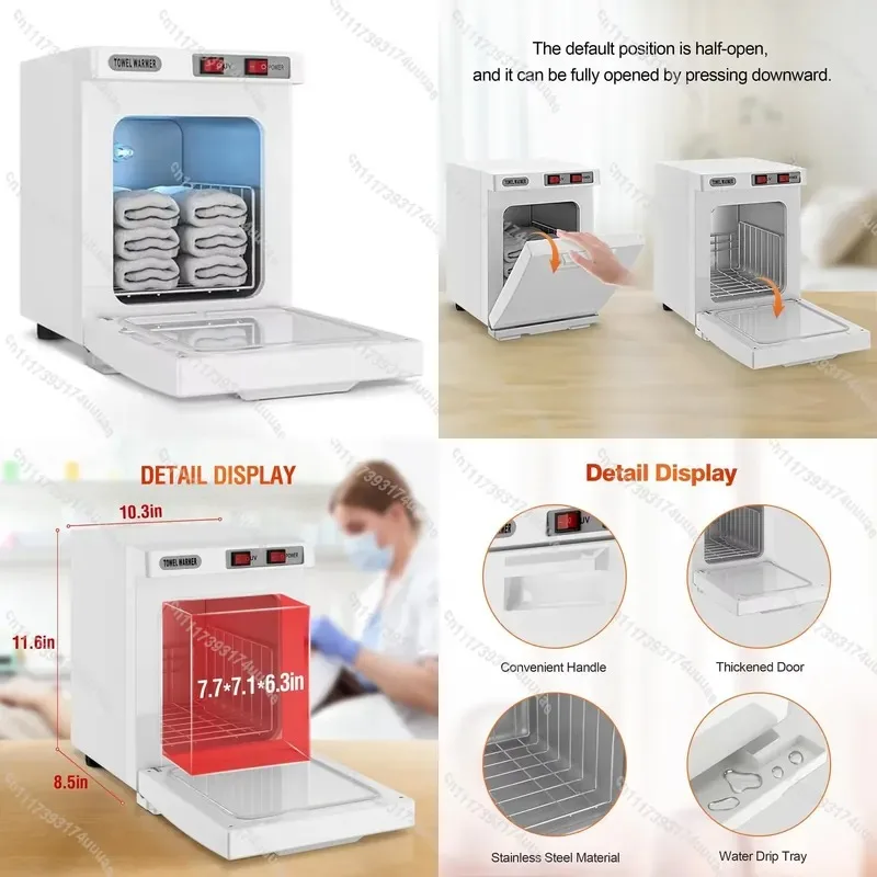 Commercial Electric Towel Warmer Cabinet Automatic Constant Temperature Heating Small Storage Unit for Hotel Beauty Salon Spa