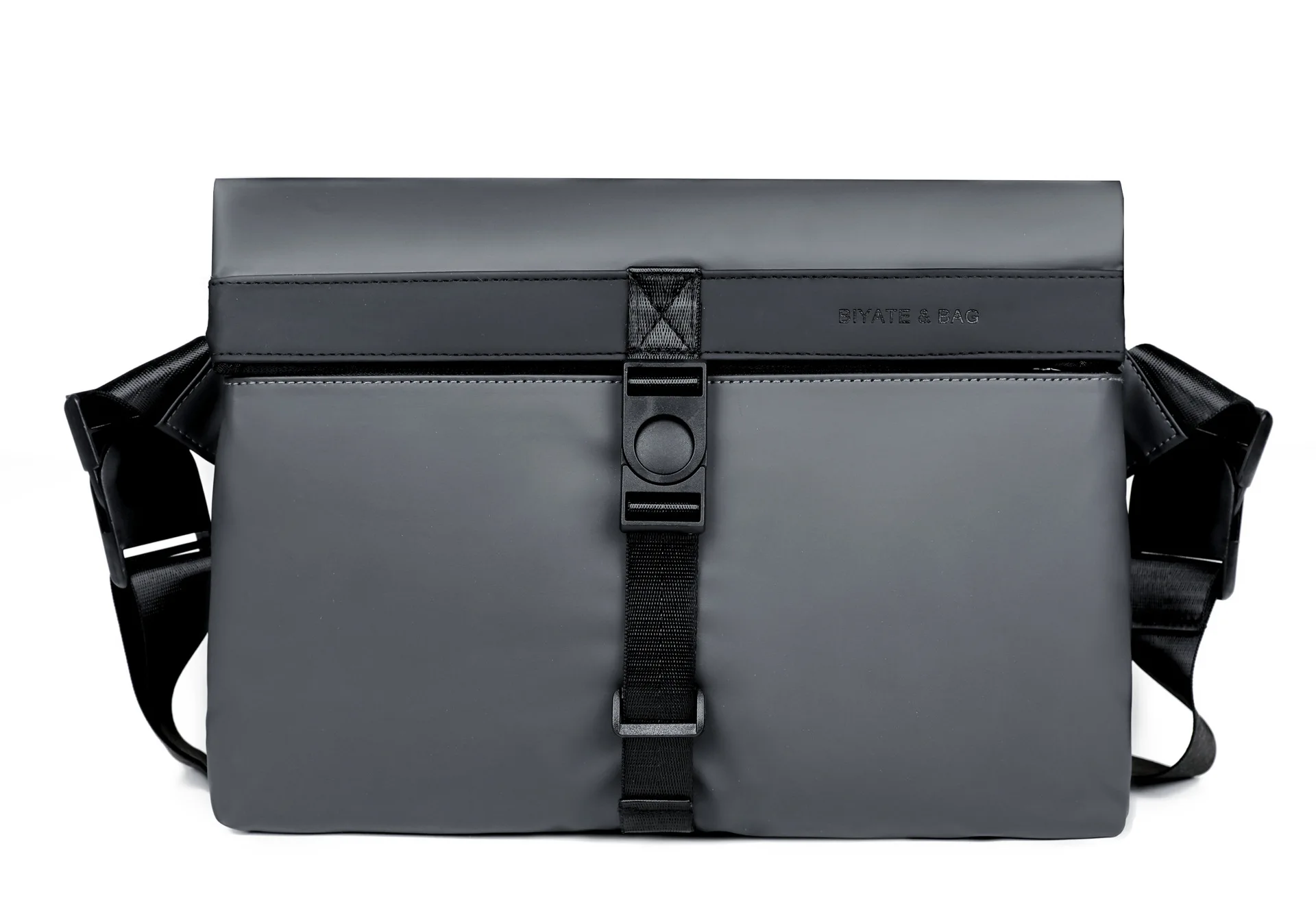 New trendy brand Nordic simple men's messenger briefcase business commuter leather film shoulder messenger bag