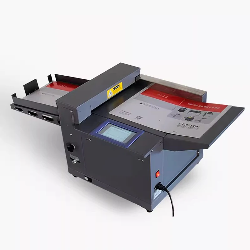 Digital creasing machine Y10 fully automatic origami mark book spine electric folding coated paper press dotted line turning boo