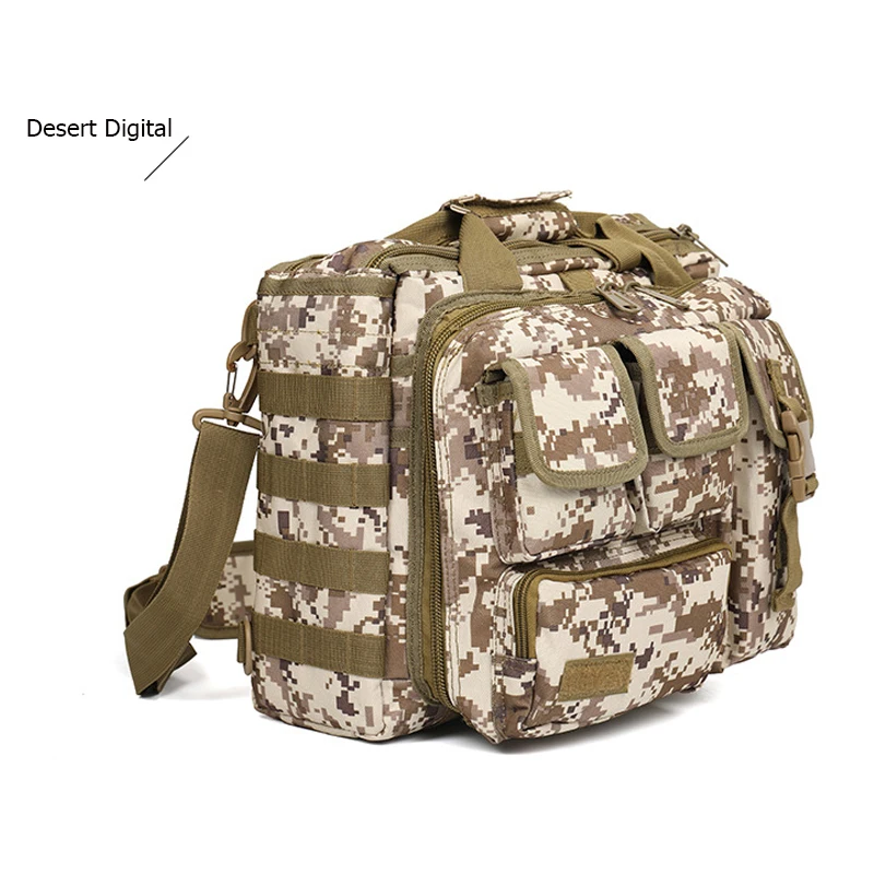 Camouflage Outdoor Shoulder Backpack Multi-Purpose Hunting Airsoft Sport Tactical Handbag Laptop Computer Carry Bag