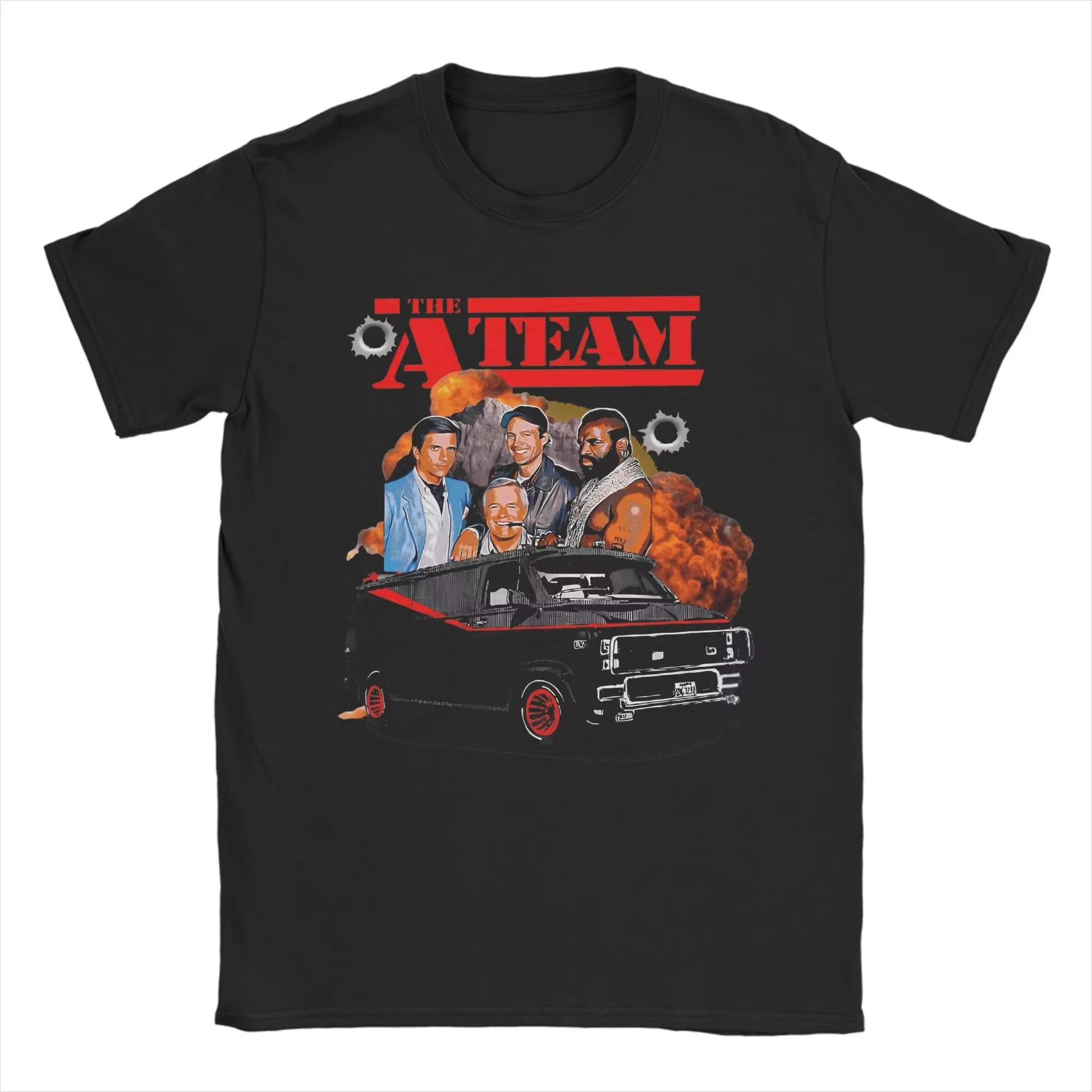2026  new Vintage Movie Group Portrait Graphic T-Shirt, Retro Van Art Casual Short Sleeve Tee