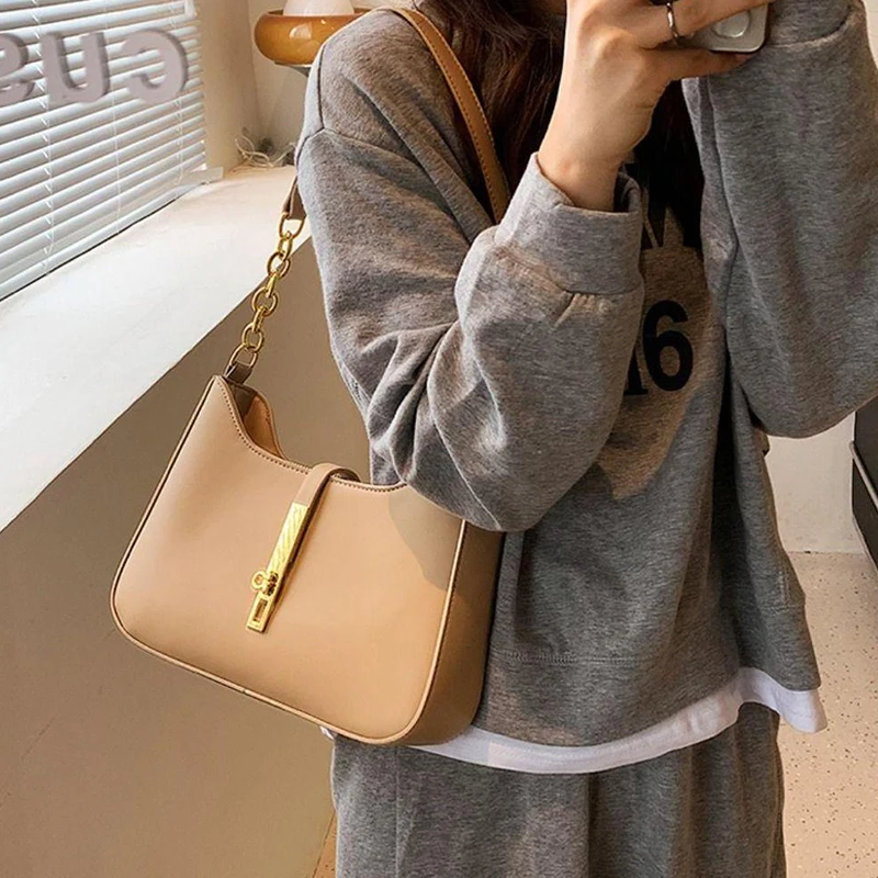 Autumn And Winter New Texture Handheld Underarm Versatile Fashion Shoulder Bag