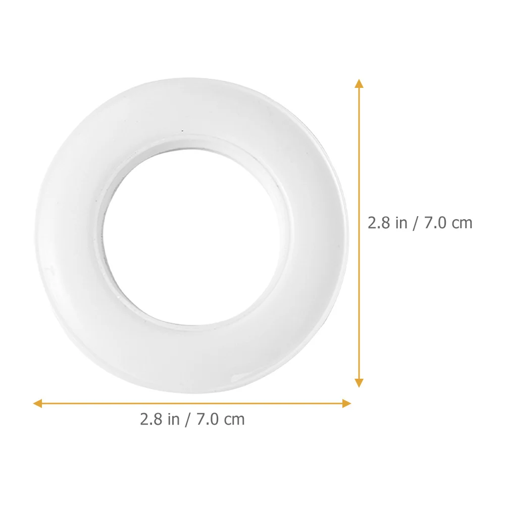 

6pcs Plastic Drapery Grommets Reusable Curtain Rings For Shower Window Curtains Replaceable Slide Ring Home Decor Accessories