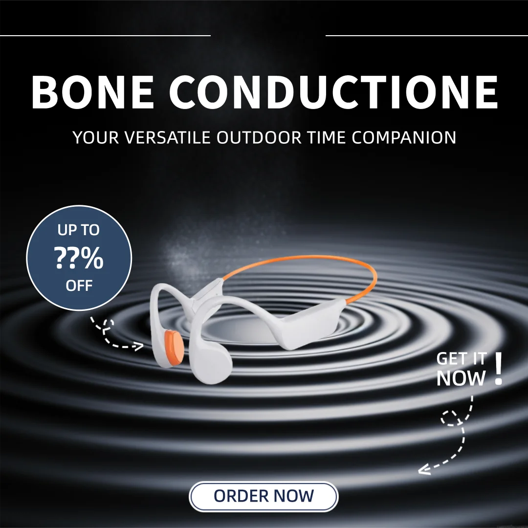 

Wireless Bone Conduction Headphones Bluetooth 5.3 Open-Ear Sport Earphones IPX8 Waterproof Secure Fit for Running Cycling Gym