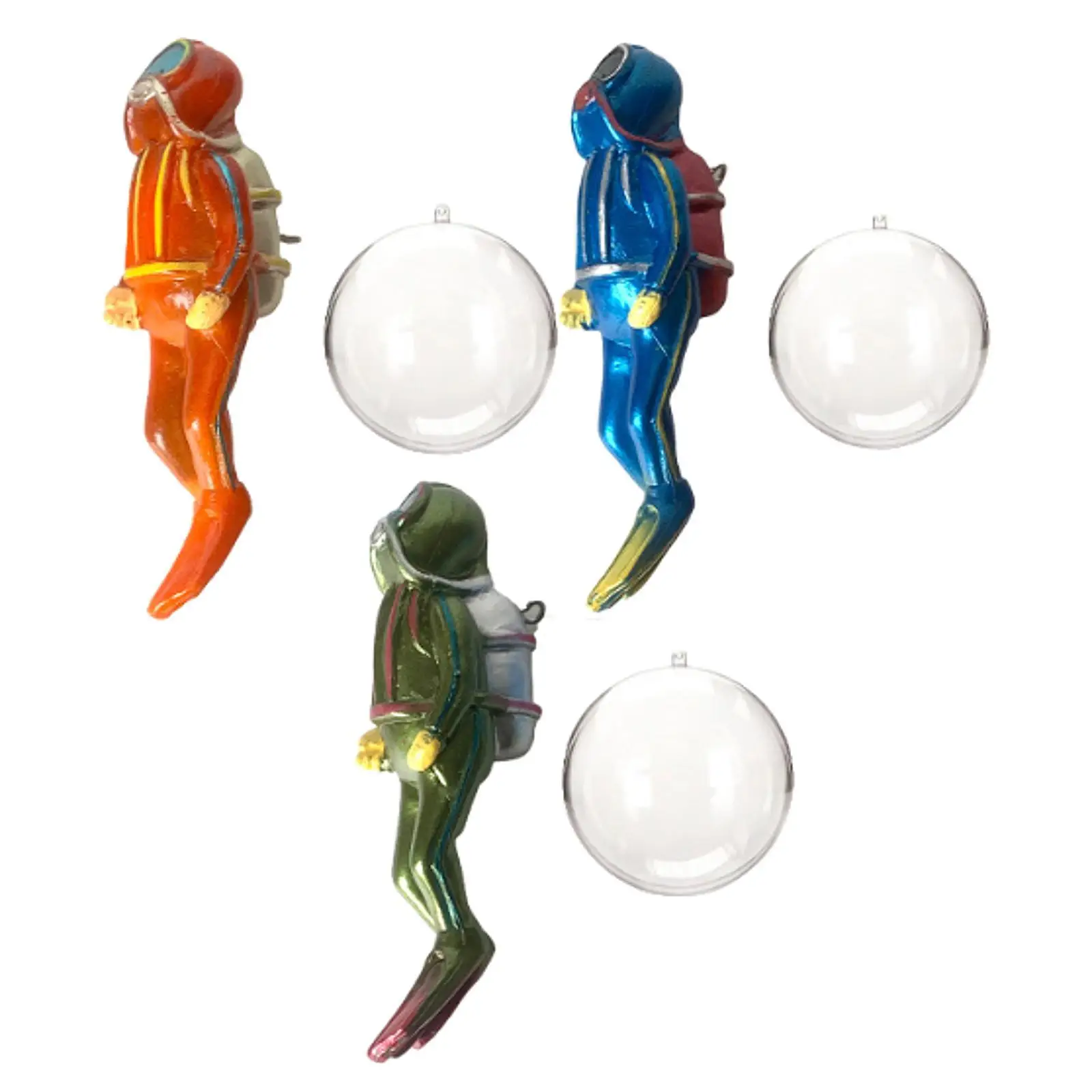 Ornamenti per figure da sub in miniatura Mondo sottomarino con palloncino d'acqua per acquario Micro paesaggio Bomboniere Collezioni Decor