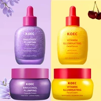 Crème en capsules repulpante KOEC BAKUCHIOL et sérum illuminateur à la vitamine, soin du visage raffermissant, liftant, éclaircissant et hydratant 2