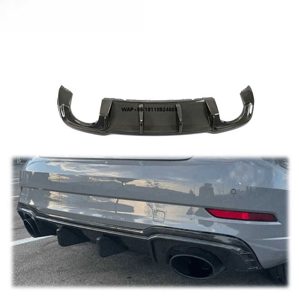 

Fits RS3 Sedan 2017-2019 Rear Bumper Diffuser Spoiler Body Kit Carbon Fiber