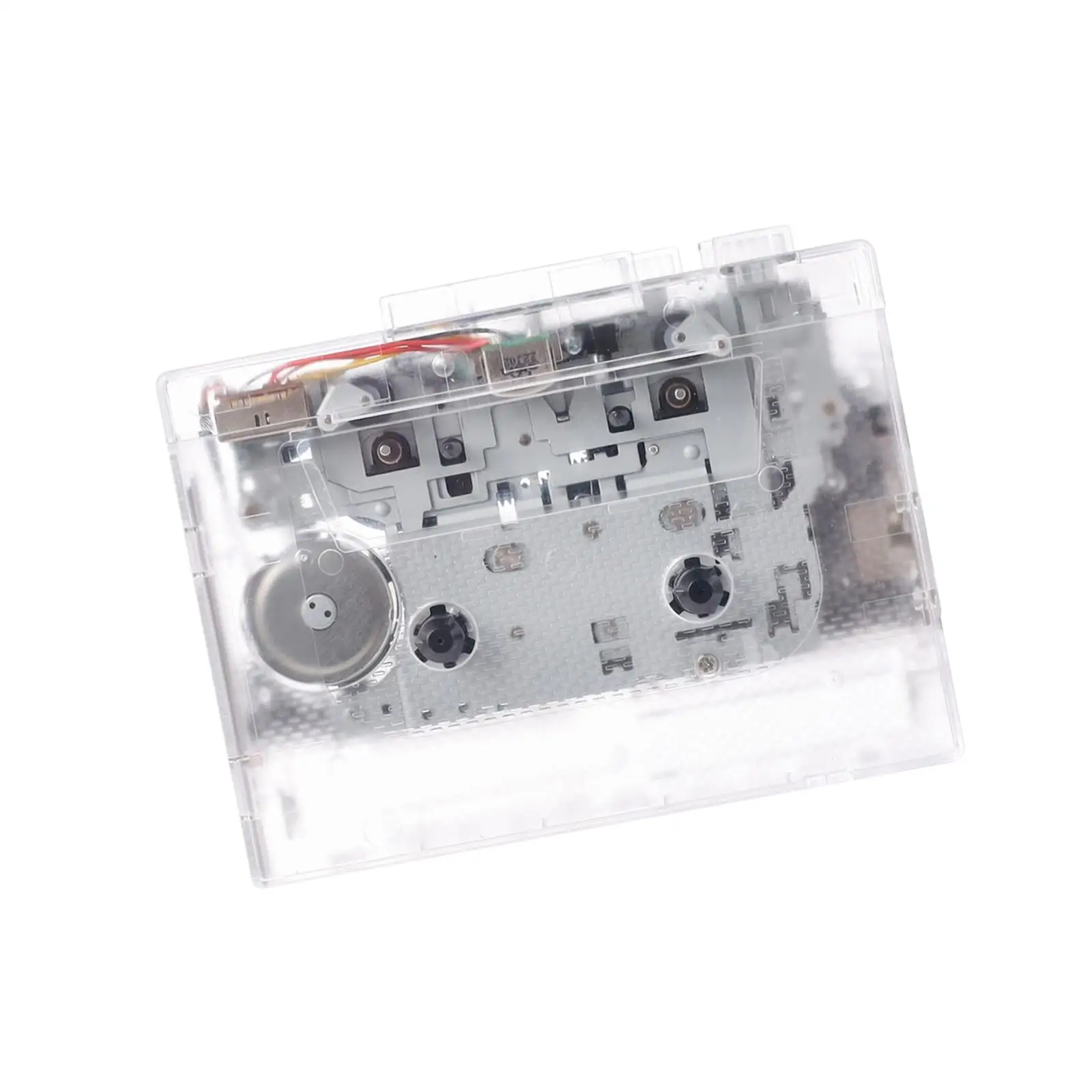 Retro Cassette Tape Player to MP3 Converter Auto Reverse Clear Case for Portable Audio Digitizing