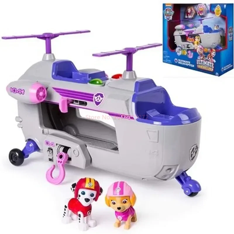 Paw Patrol Toy Ultimate Helicopter Emit Sound And Light Dog Rescue Patrol Vehicle Anime Action Figure Model Toy Holiday Gift