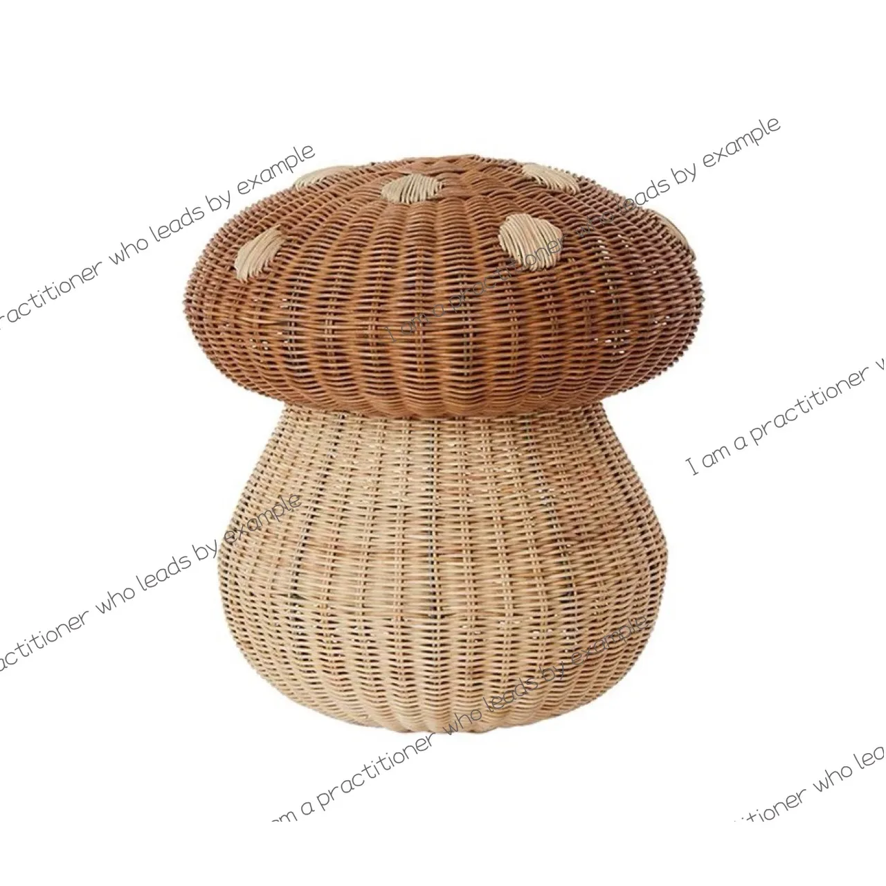 

Handmade rattan mushroom storage basket, baby toy decorative storage basket, photography props, dirty clothes basket