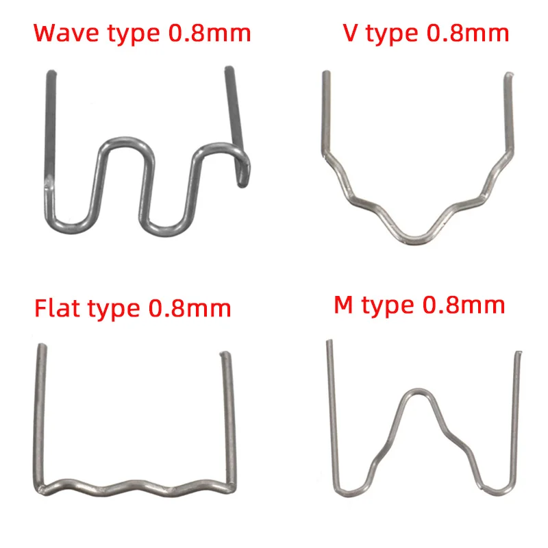 ATPRO Plastic Welding Parts Automotive Plastic Parts Welding Nails Welding Wire 4 Shapes Consumables 0.8MM