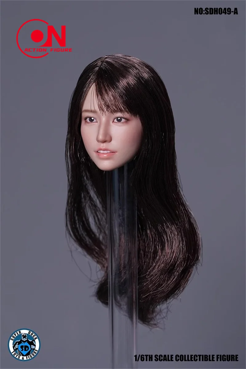 SUPER DUCK SDH049 1/6 Saika Kawakita Head Sculpt Carving Model Fit 12'' Female Soldier Suntan Action Figure Body