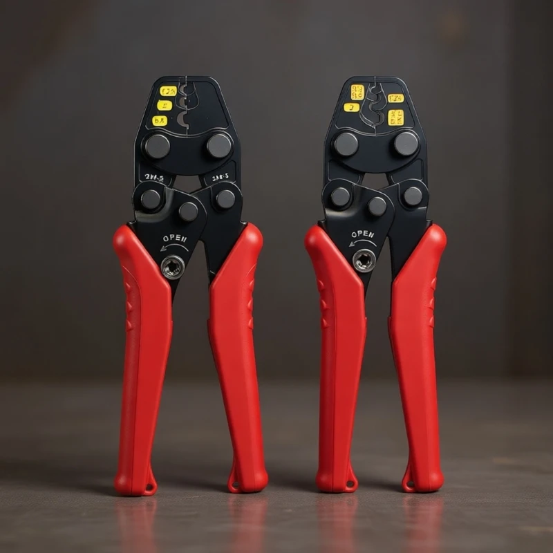 Ergonomic Ratchet Crimping Plier Accuracy Handle Crimper For Secure Electrical Terminals From 0 3Mm² To 5 5Mm²