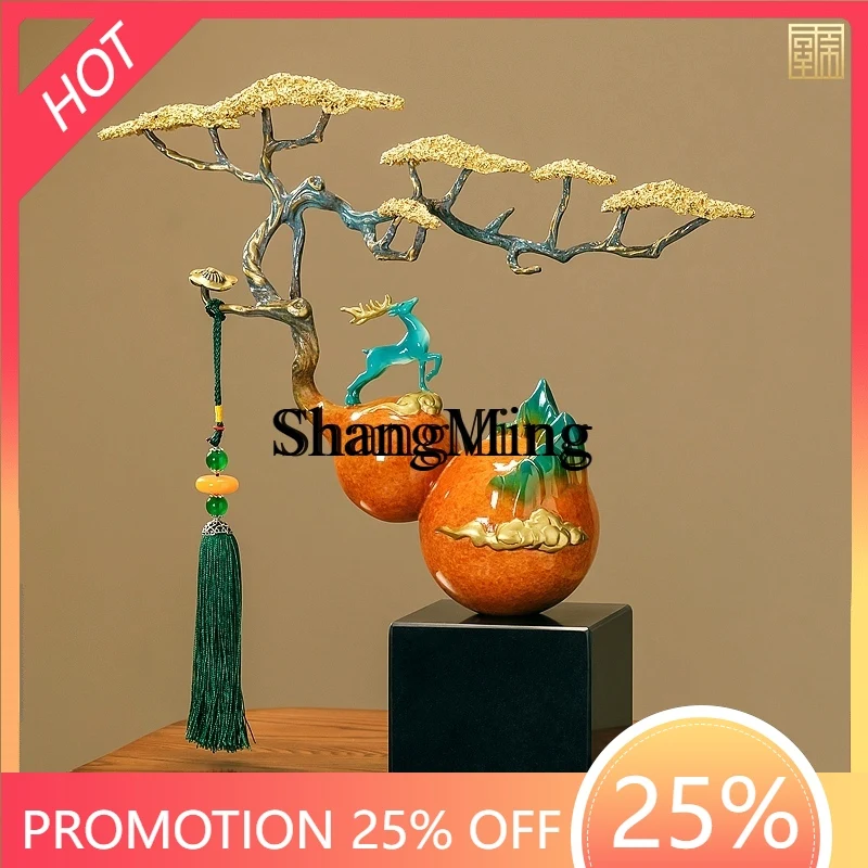 

CL Chinese gourd ornaments, living room entrance, high-end office decoration, housewarming gifts