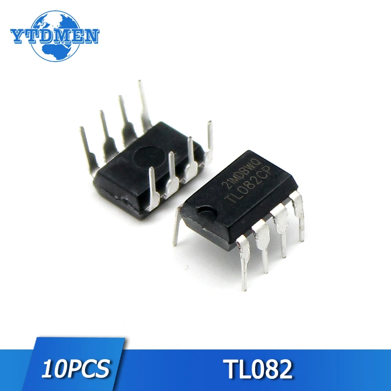 10pcs TL082 Amplifier Set DIP FET Input Operational Amplifiers DIP-8 Integrated Circuit Electronic Component