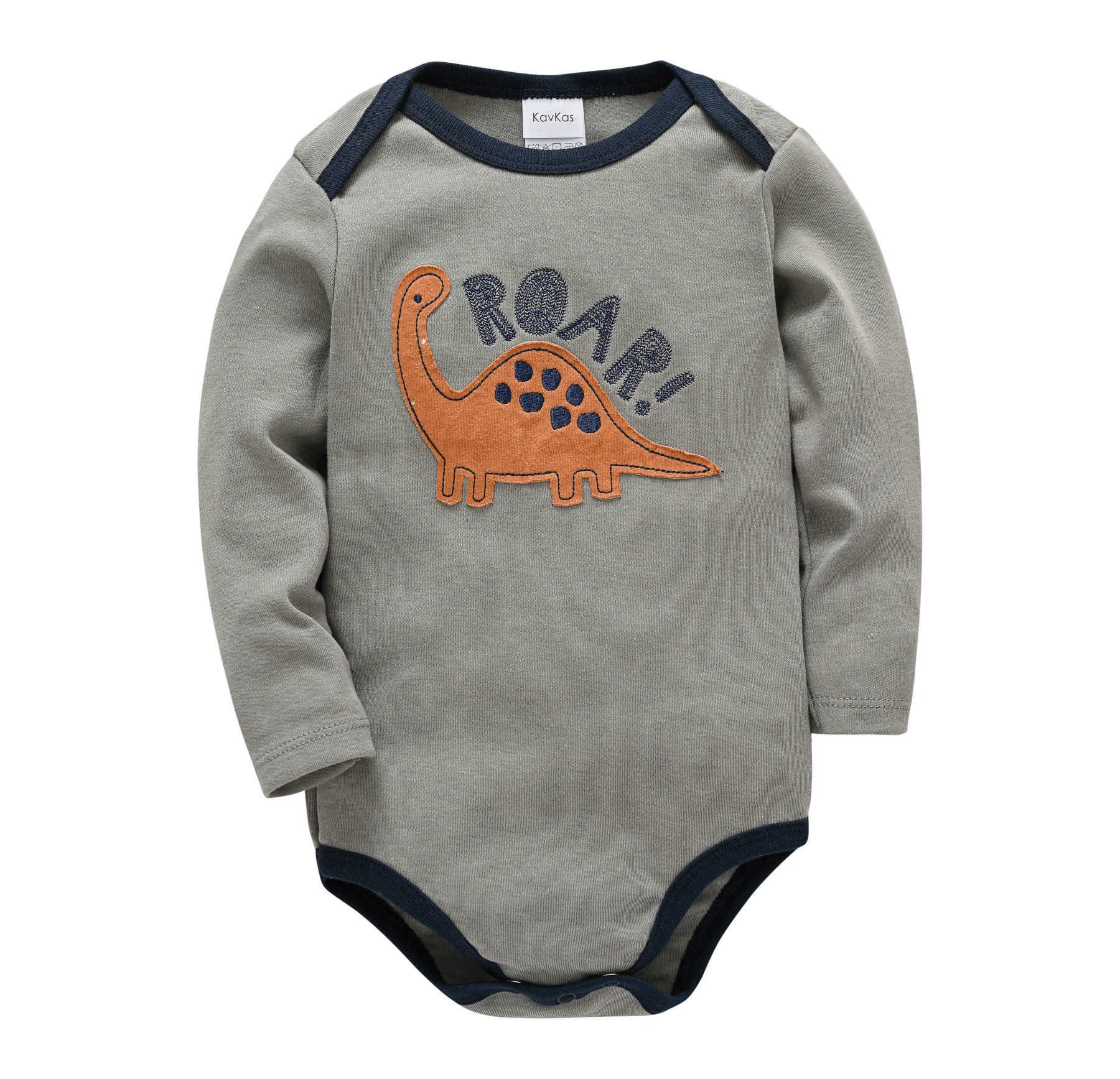 3 Pieces Baby Boys Rompers Dinosaur Long Sleeve High Quality Baby Clothes Pure Cotton Cartoon Kids Clothing for 0-12 Months