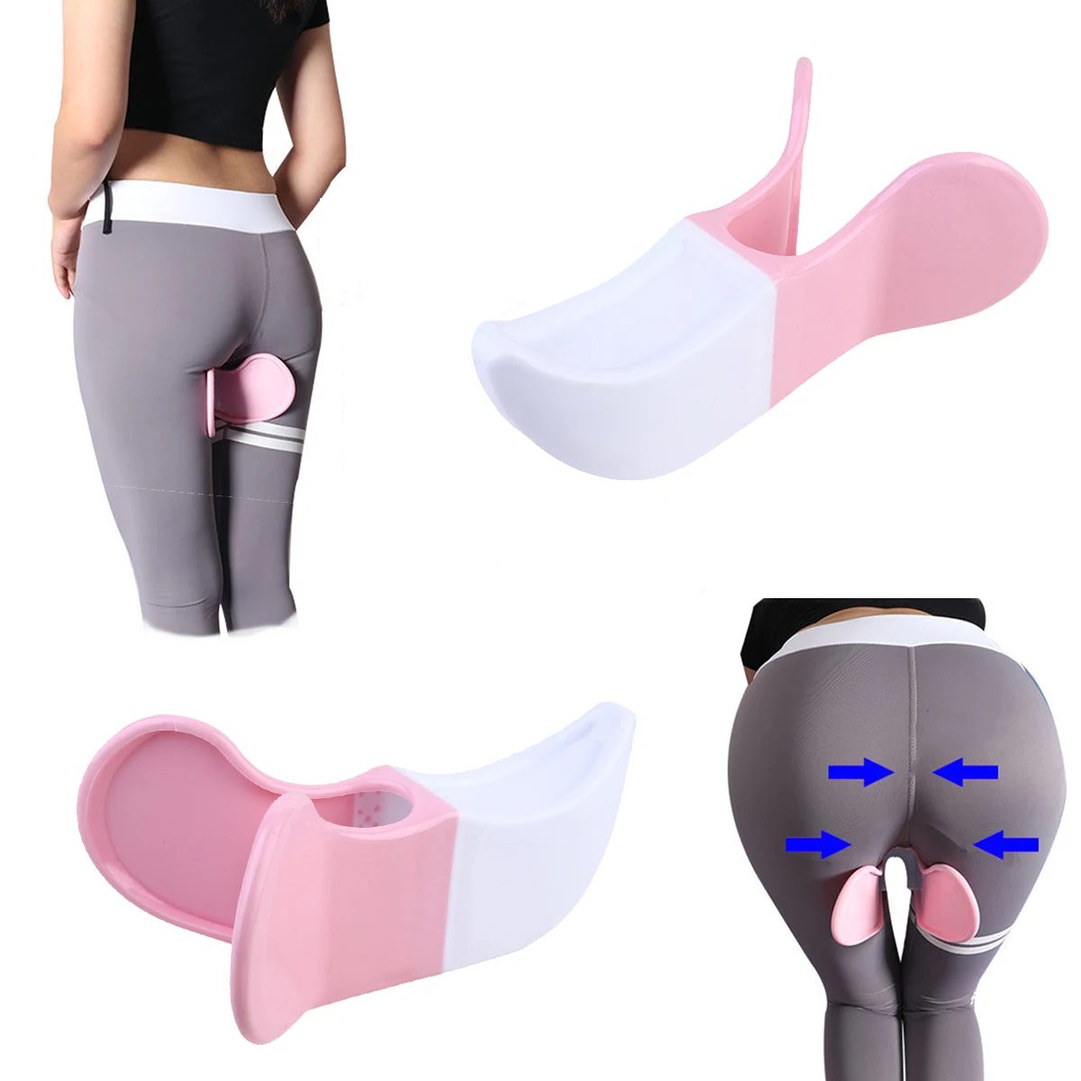 

Buttock Clip Buttocks Lifter Hips Muscle Pelvic Corrector Trainer Women Pink Miss