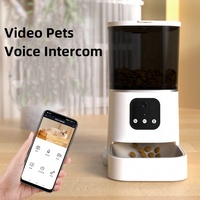 New Design  Wifi App Automatic Feeder Smart Feeder Timed Dosing Remote Feeding 6L Pet Automatic Food Water Feeding Bowls