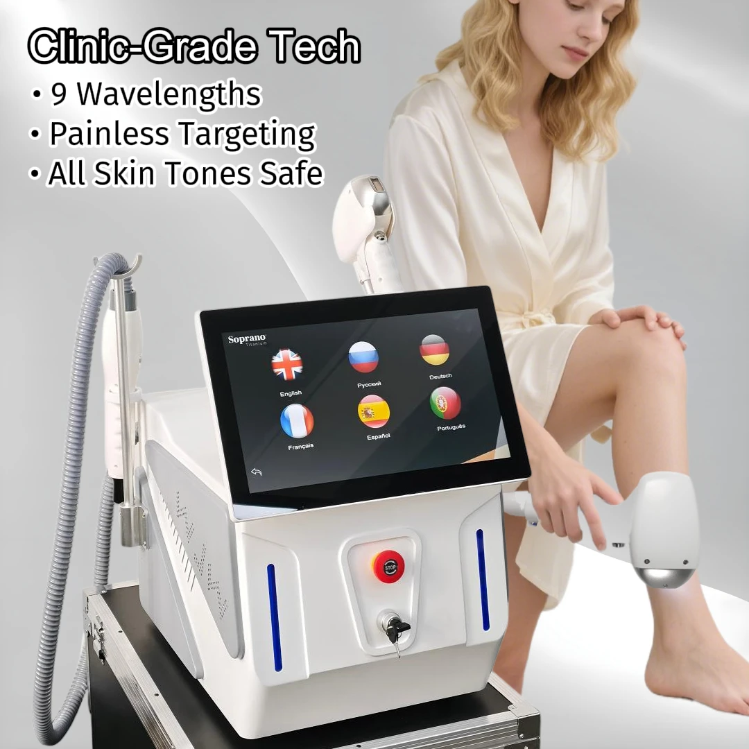 

Аппарат 2-в-1 для сужения пор и уменьшения волос: 50% быстрее, технология Sync Pulse для лица и тела, домашний косметический прибор