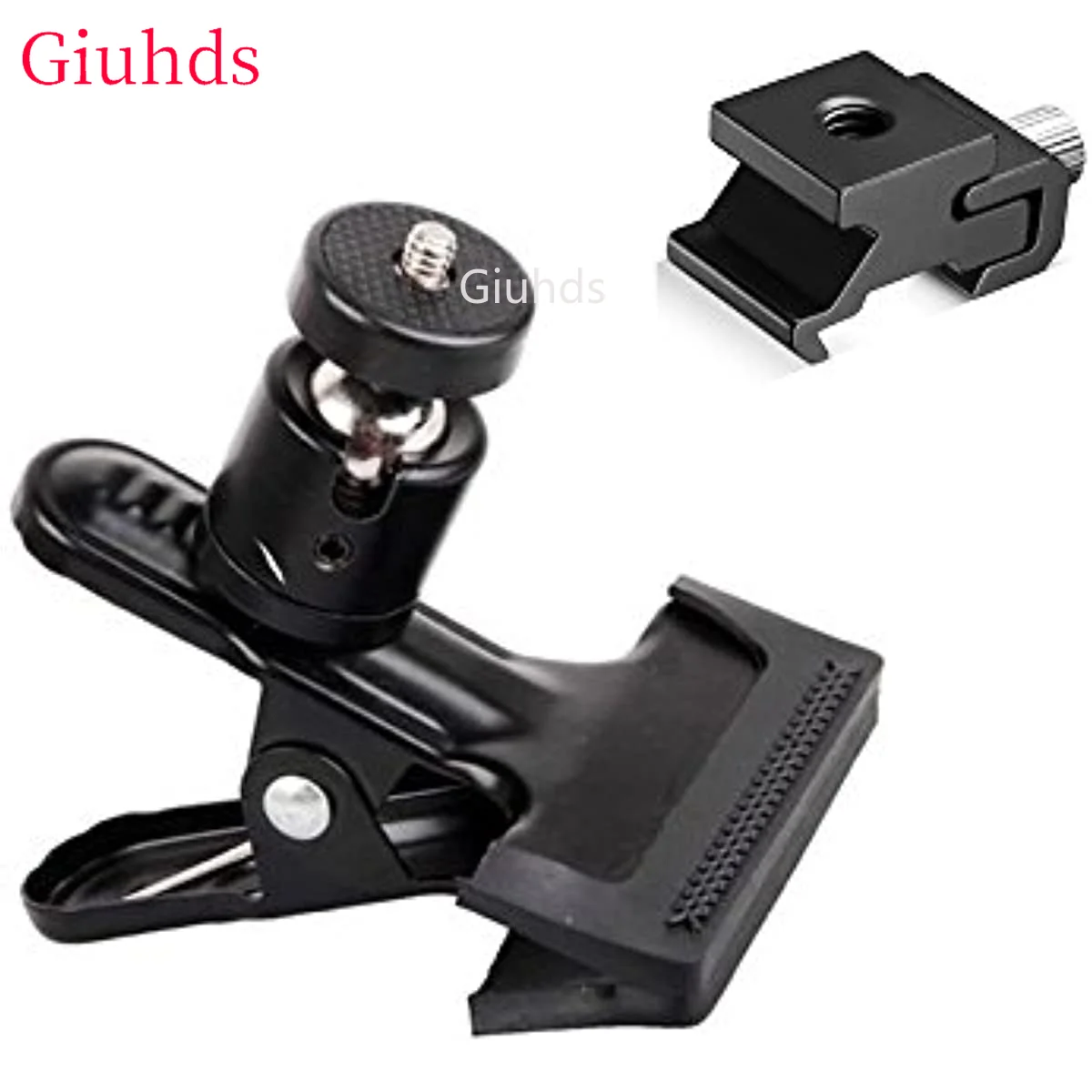 Ball Head Clip Clamp Flash Reflector Holder Mount Speedlite Flash Cold Shoe 1/4\