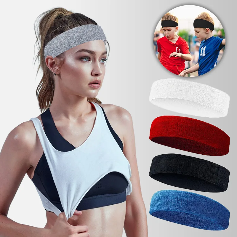 

Эластичные хлопковые повязки для волос для занятий спортом на открытом воздухе, модные повязки для женщин и мужчин, однотонные повязки для бега, фитнеса, йоги, эластичные.