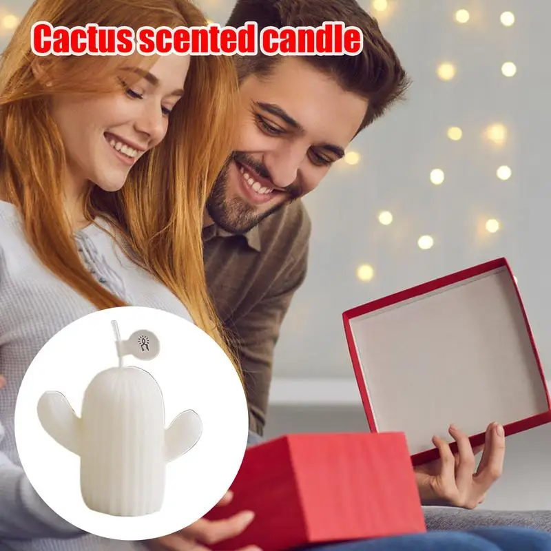 Holiday Candles Cactus Shaped Scented Candles For Women Soy Wax Candles For Home Scented Scented Candles For Women