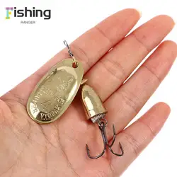 Blade Rotating Spinner Metal Lure Brass Artificial Spoon Bait Fishing Tackle