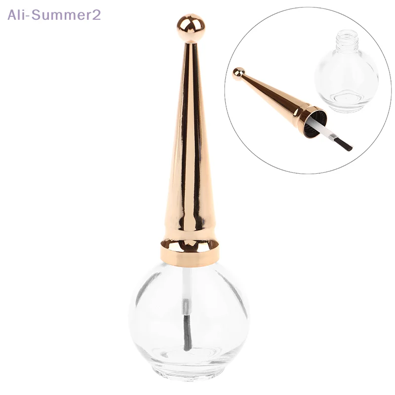 {MX} 15 مللي زجاجة طلاء الأظافر الفارغة مع فرشاة الزجاج الشفاف مسمار الفن زجاجة هلام لتقوم بها بنفسك مسمار الغراء موزع الحاويات #2