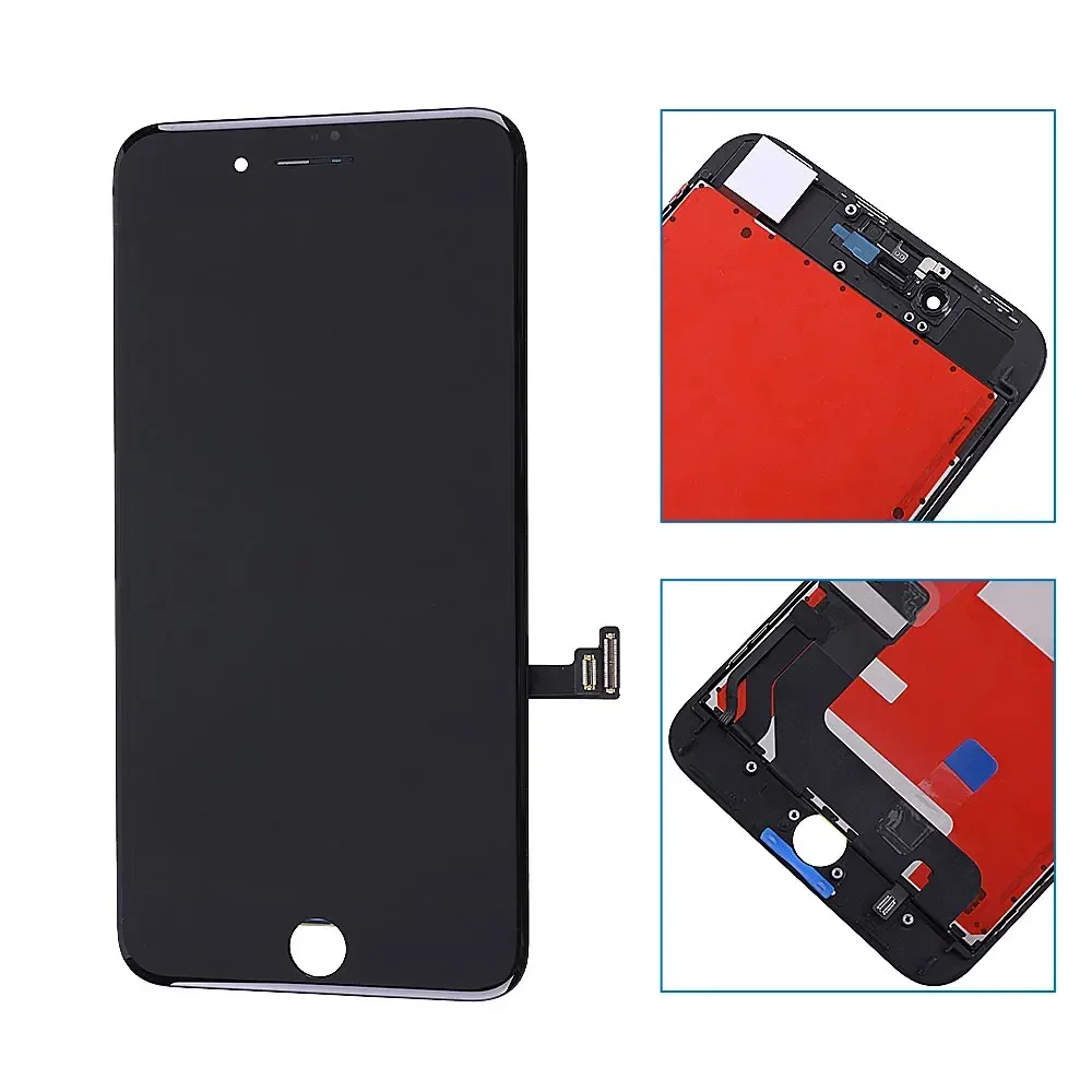 Toque De Montagem Digitador Da Tela Para Iphone 8 Plus, AAAA Grau, LCD Perfeito 3D, Display, Substituição De Reparação De Tela