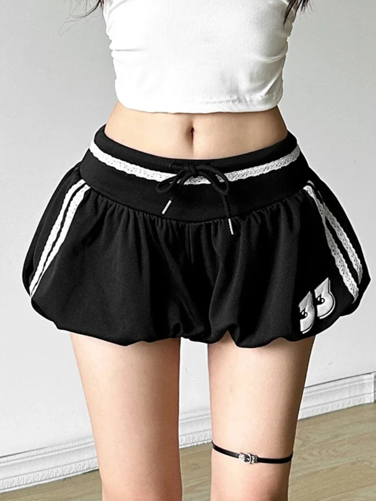 AltGoth New Fashion Goth Shorts Women Harajuku Streetwear Grunge Letters Patchwork Low Waist Shorts Y2k E-girl Emo Casual Shorts