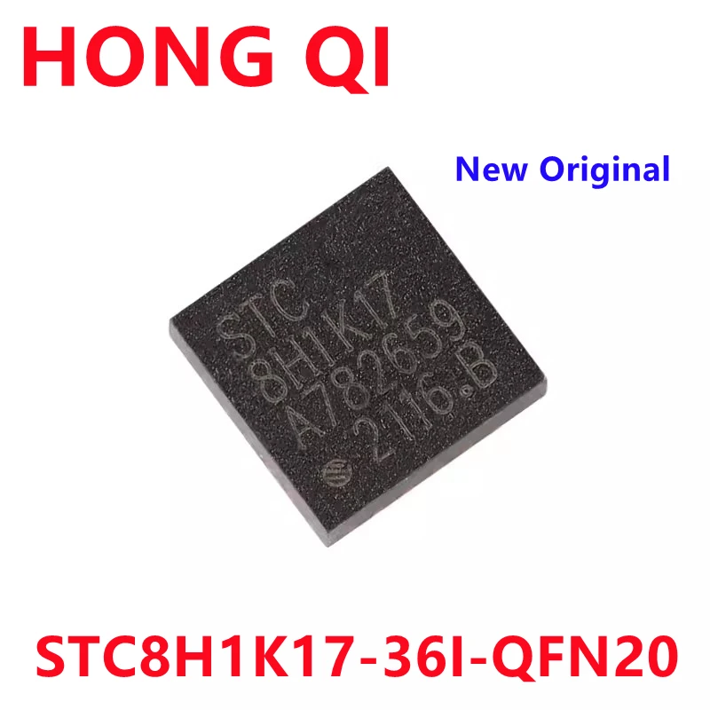 5PCS New Original STC8H1K17-36I-QFN20 1T 8051 In Stock