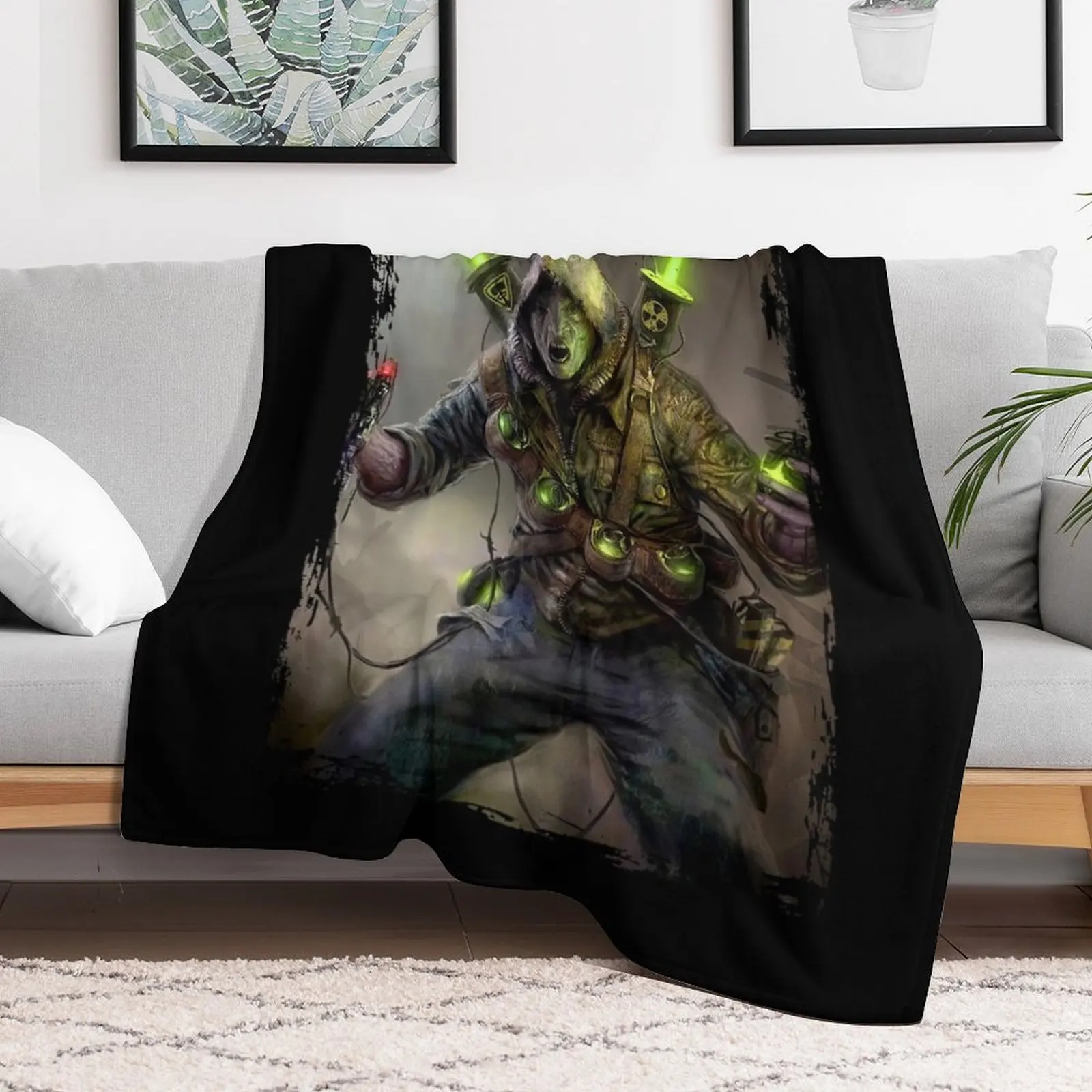 Wasteland game Throw Blanket Flannel Single Sleeping Bag Blankets