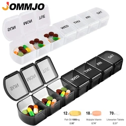 Organizador Semanal de Comprimidos Pequenos, Caixa de Comprimidos 7 Dias, Planejador Diário, Caixa de Comprimidos Vitamina, Óleo de Peixe, Suplementos, Bolso, 1Pc