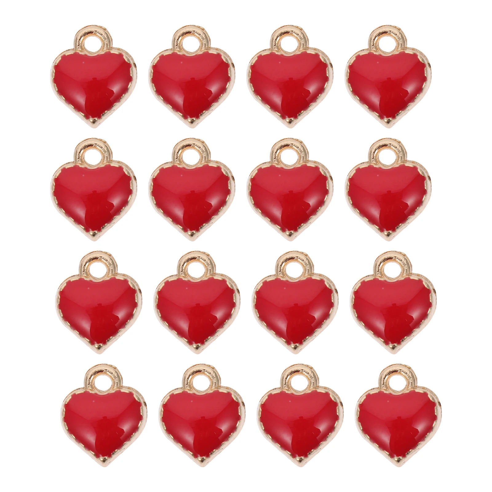 

50Pcs Heart Charms for DIY Jewelry Making Supplies Durable Beautiful Easy to Use Heart Charms Charm for DIY Jewelry