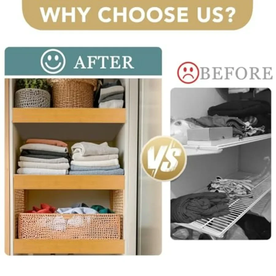 أغطية أرفف سلكية من مادة PVC - غطاء رف سلكي من الخشب الصناعي مقاس 24 × 12 × 2 للمخزن والخزانة وتنظيم المطبخ وبطانات الأرفف غير القابلة للانزلاق