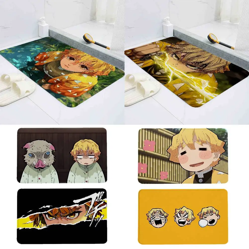 

Cool Anime A-Agatsuma Zenitsu Floor Mat Carpet Rug For Home Living Room Bedroom Sofa Doormat Decor,kids Area Rug Non-slip Floor