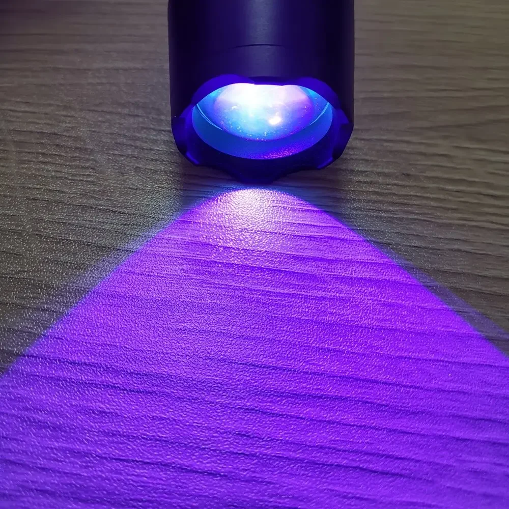 2in1 LED UV Flashlight Ultraviolet 395nm Zoom Flashlight Lantern Ultraviolet Curing Cat  Pet Scorpion Money Check Lighting Lamp