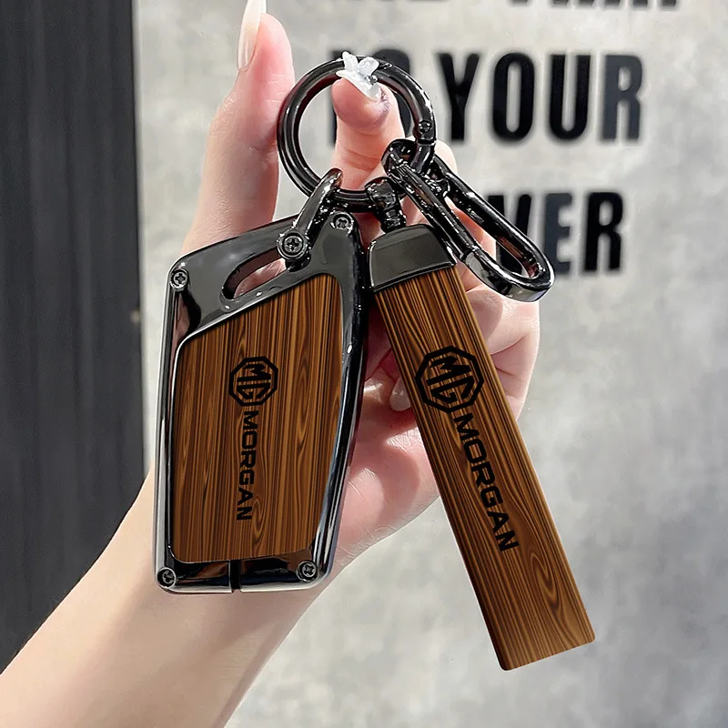 Car Smart Remote Key Fob Case Cover Holder Shell For MG 4 2023 Mg4 Ev MG HS GT ZS EV ZX MG5 MG6 3 Buttons Car Key Cover Case