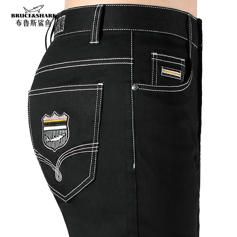 

2024 Men's Jeans Summer Bruce&Shark Men Luxury Pants Straight Leg Loose Style stretching Men's Clothing Casual Fashion Big Size