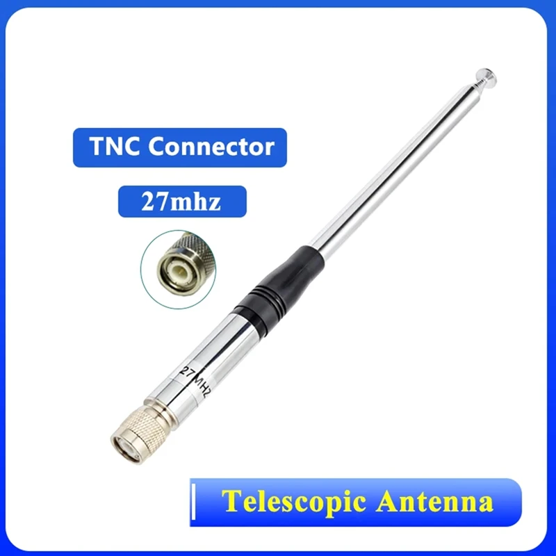 27MHZ Telescopic Antenna Connector Aerial For Short Wave Radios Walkie Talkie Rod Antenna