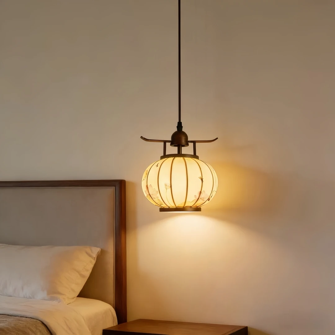 Japanese Nordic Style Pendant Lamp, Medieval Modern Hanging Lamp, Suitable for Living Room, Dining Room, Bedroom E27