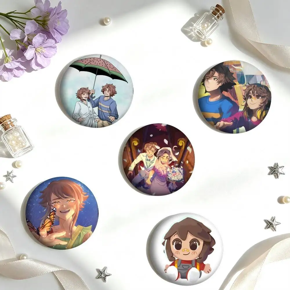 U-Until T-Then Indie Game 25 32 44 58 75mm Badges Personalized Round Brooches Pins Accessory Gift