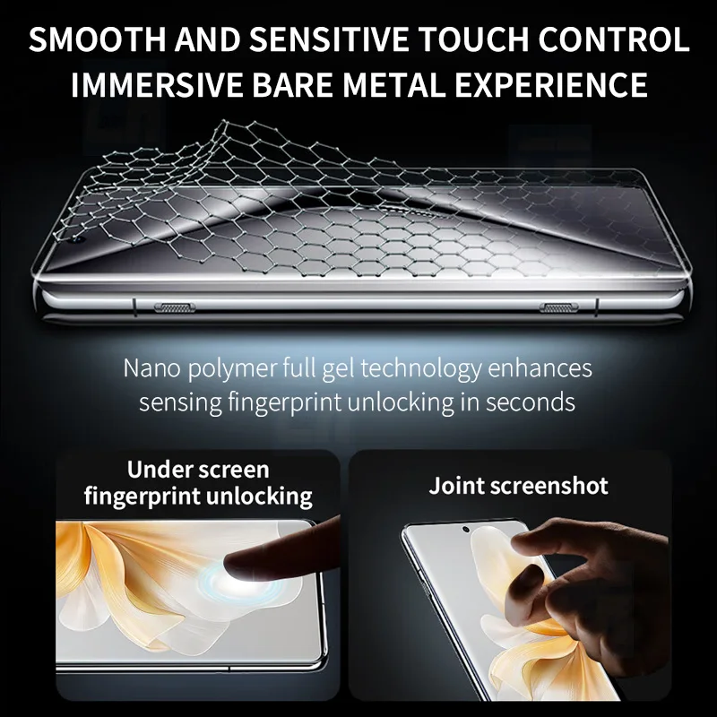 Película de hidrogel de silicona curvada completa, Protector de pantalla para VIVO V40, V40 Lite, película protectora suave, sin vidrio, 2-4 piezas