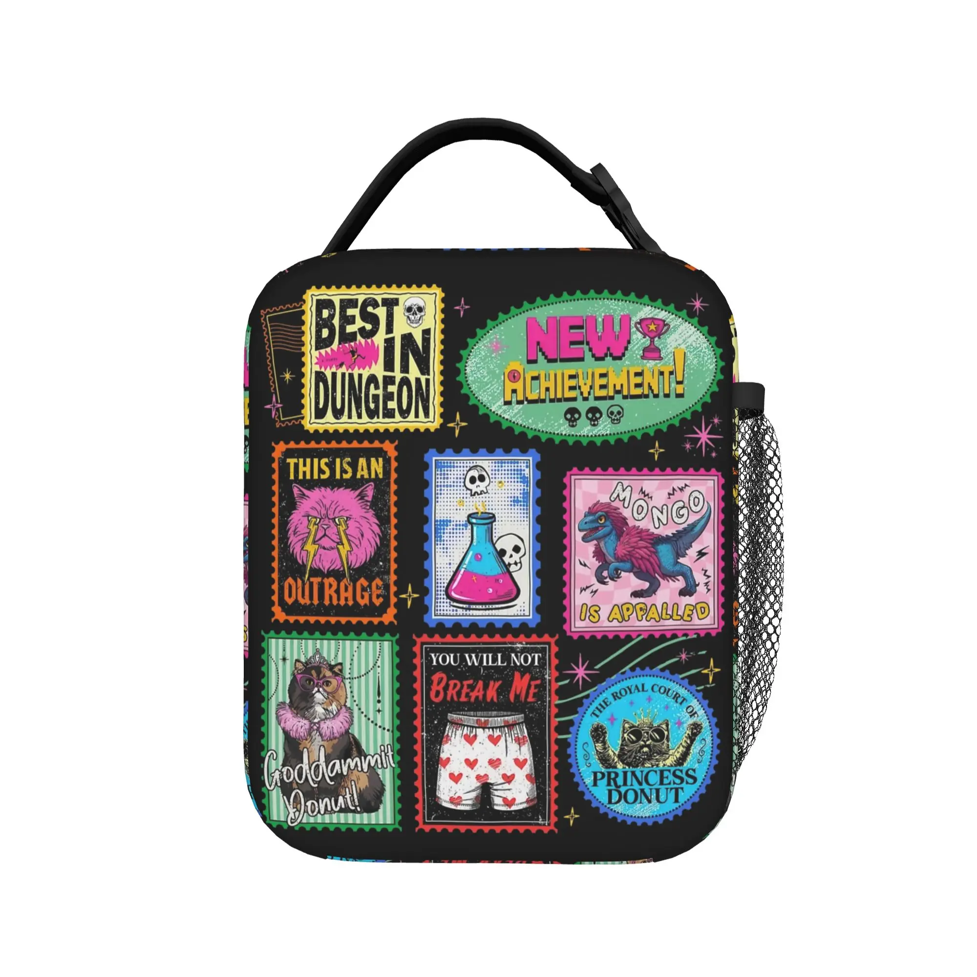 Dungeon Crawler Carl Retro Thermal Insulated Lunch Bag for Picnic  Portable Food Bag Container Thermal Cooler Lunch Boxes